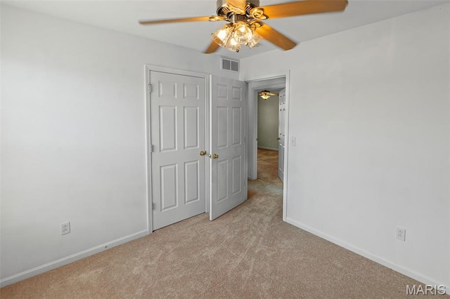 412 Audry Dr, Dupo, IL 62239 - unfurnished bedroom featuring carpet flooring and ceiling fan