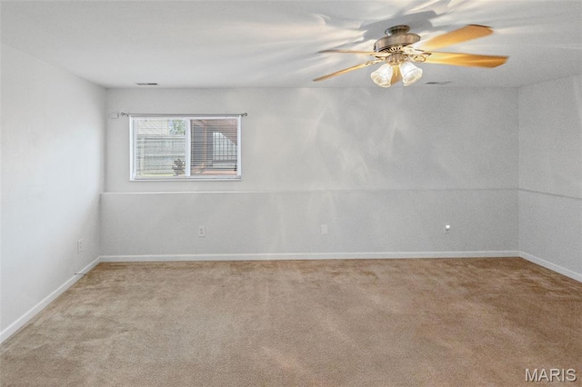 412 Audry Dr, Dupo, IL 62239 - spare room featuring carpet and a ceiling fan