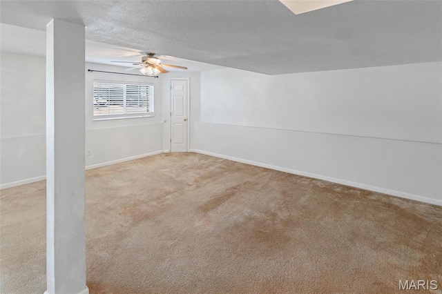 412 Audry Dr, Dupo, IL 62239 - unfurnished room featuring ceiling fan, carpet, and a textured ceiling