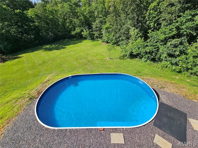 9339 Prairie Ridge Rd, Walsh, IL 62297 - view of swimming pool with a lawn