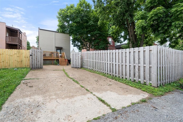 6505 Michigan Ave, Saint Louis, MO 63111 - view of patio / terrace with a deck