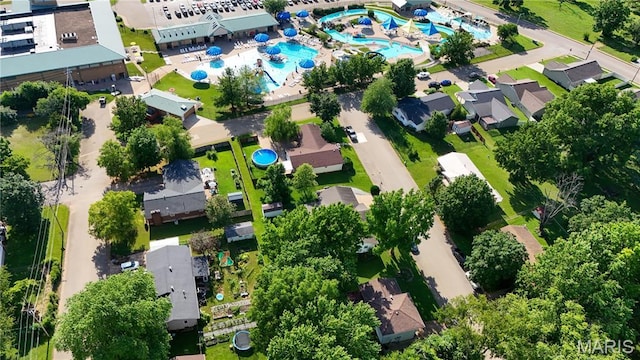 914 Ruby Dr, Farmington, MO 63640 - aerial overview of property's location featuring a pool area