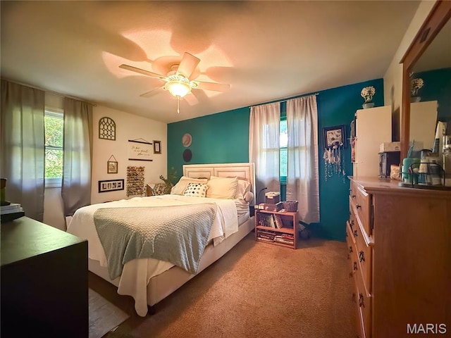 914 Ruby Dr, Farmington, MO 63640 - carpeted bedroom featuring a ceiling fan