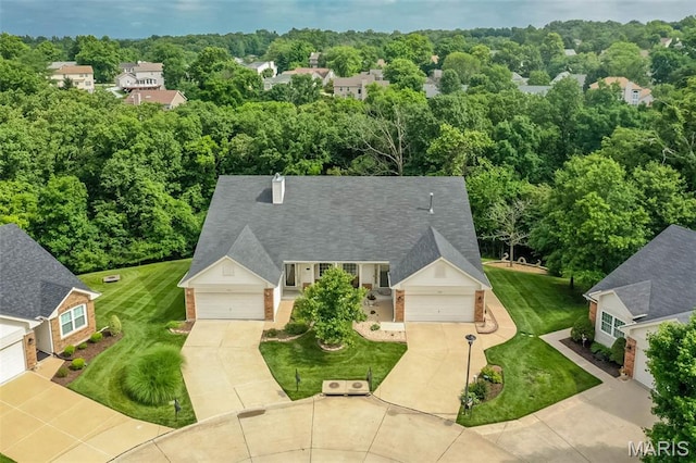 7202 Geneva Manor Ct, Oakville Township, MO 63129 - view from above of property