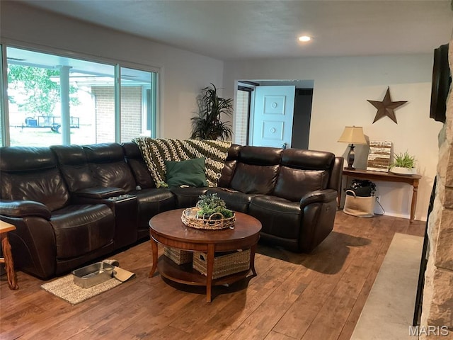 4303 State Route 160, Highland, IL 62249 - living area with hardwood / wood-style floors