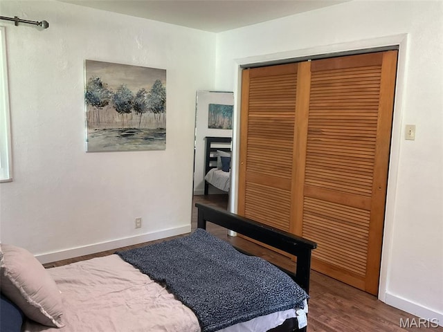 4303 State Route 160, Highland, IL 62249 - bedroom featuring a closet and wood finished floors