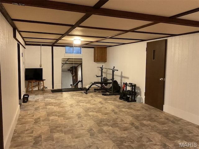 4303 State Route 160, Highland, IL 62249 - workout room with stone finish floors