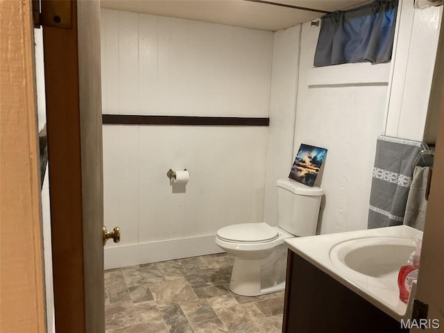 4303 State Route 160, Highland, IL 62249 - half bath featuring vanity and stone finish floors