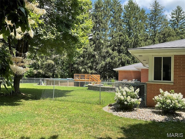 4303 State Route 160, Highland, IL 62249 - fenced yard with view of scattered trees
