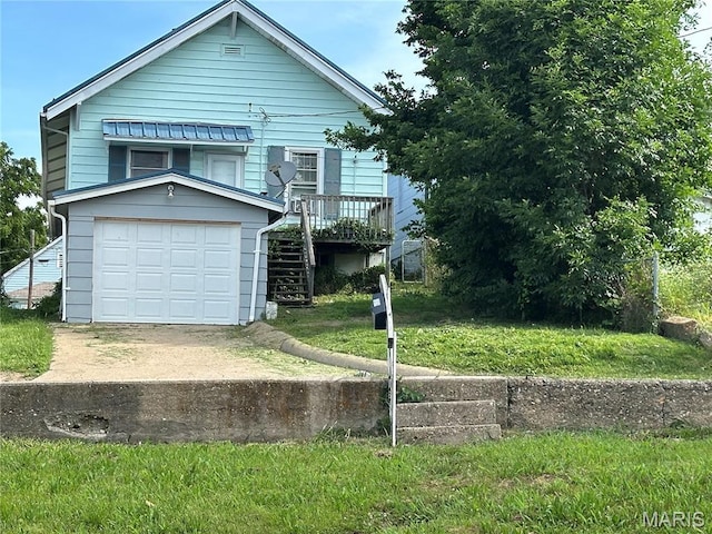 2008 Grace St, Hannibal, MO 63401 - view of front of home featuring stairway and a garage