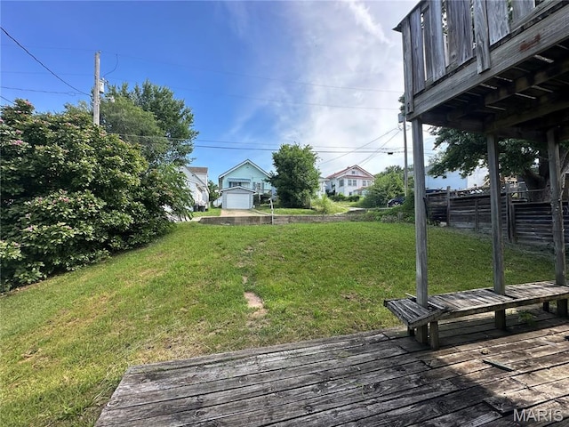 2008 Grace St, Hannibal, MO 63401 - view of yard featuring a deck