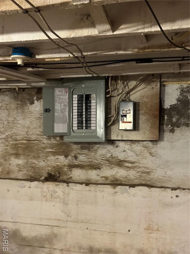 2008 Grace St, Hannibal, MO 63401 - utility room with electric panel
