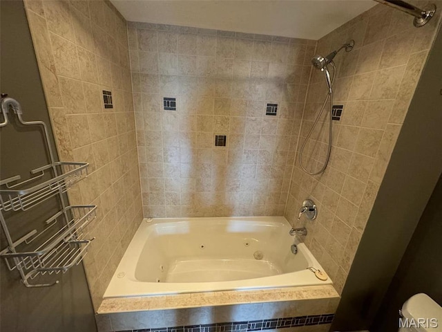 12383 Woodline Dr, Saint Louis, MO 63141 - bathroom with a combined bath / shower with jetted tub and toilet