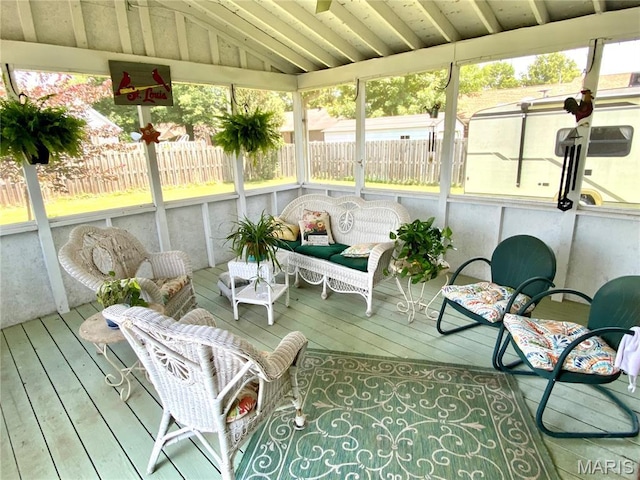 840 Delta Pine Ln, Sikeston, MO 63801 - sunroom with plenty of natural light and lofted ceiling