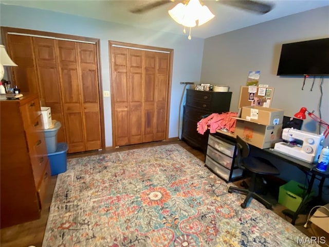 840 Delta Pine Ln, Sikeston, MO 63801 - office space with a ceiling fan