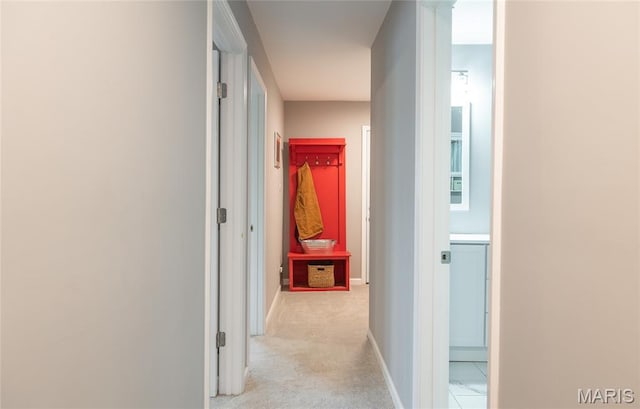 77 Indian Hills Dr, Cuba, MO 65453 - corridor featuring baseboards and light carpet