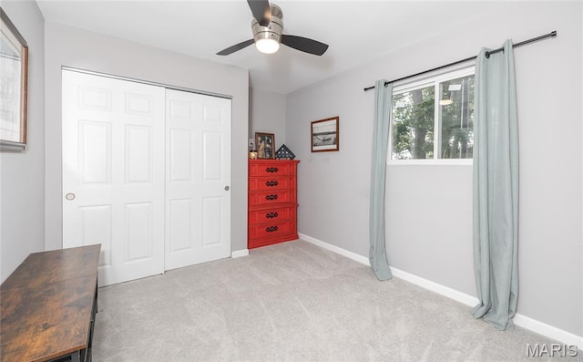 77 Indian Hills Dr, Cuba, MO 65453 - carpeted bedroom with a closet and a ceiling fan