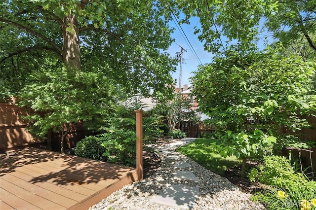 2812 Indiana Ave, Saint Louis, MO 63118 - view of yard with a deck