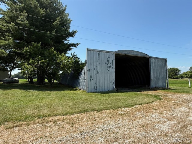 299 E 3050th Ave, Ramsey, IL 62080 - view of pole building with a lawn