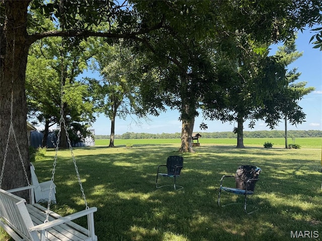 299 E 3050th Ave, Ramsey, IL 62080 - view of grassy yard with a view of countryside