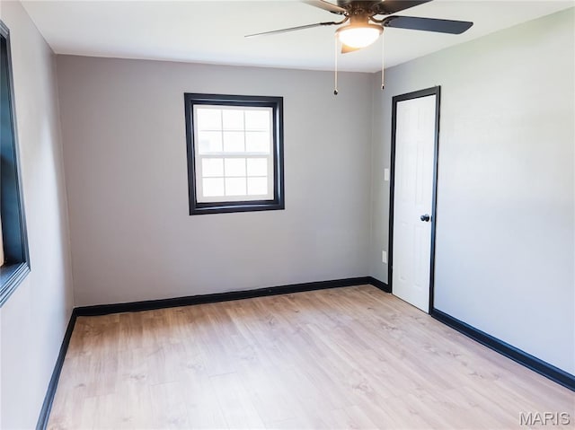 119 Freedom Dr, Belleville, IL 62226 - spare room with light wood-style floors and ceiling fan