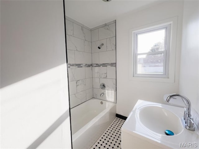 119 Freedom Dr, Belleville, IL 62226 - bathroom featuring shower / tub combination and vanity