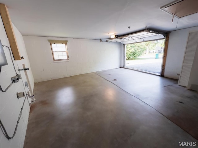 119 Freedom Dr, Belleville, IL 62226 - garage with concrete block wall