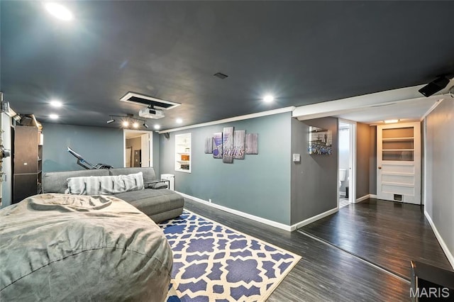 7616 Suffolk Ave, Saint Louis, MO 63119 - cinema room featuring wood finished floors and recessed lighting