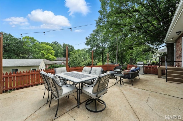 7616 Suffolk Ave, Saint Louis, MO 63119 - view of patio featuring outdoor dining space and outdoor lounge area