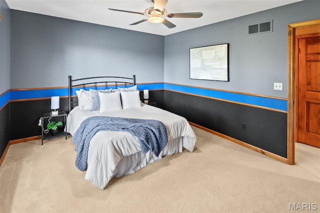 4775 S Hazel Rd, Edwardsville, IL 62025 - bedroom featuring carpet flooring and ceiling fan
