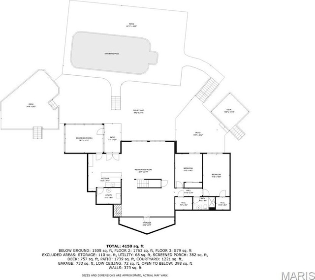4775 S Hazel Rd, Edwardsville, IL 62025 - view of room layout
