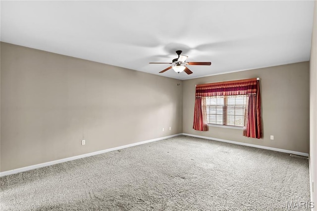 672 Berrywine Ln, Arnold, MO 63010 - spare room with ceiling fan and carpet floors