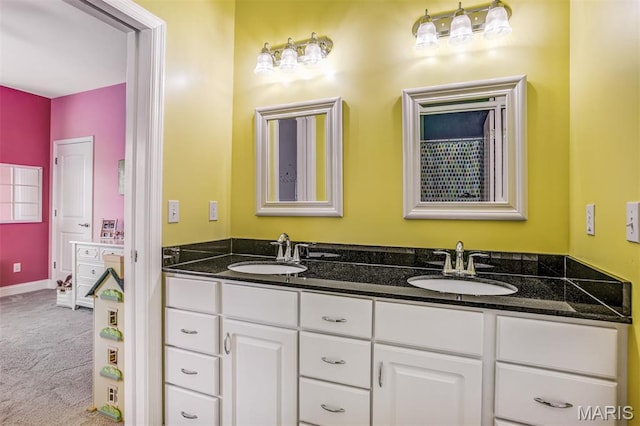 1029 Brownell Ave, Glendale, MO 63122 - bathroom featuring double vanity