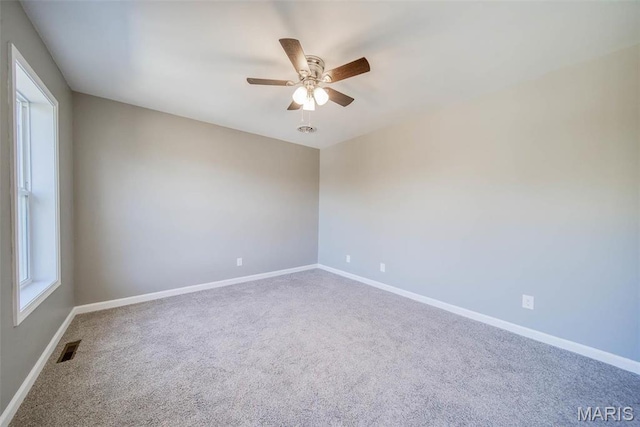 11880 County Road 3040, Rolla, MO 65401 - carpeted spare room featuring ceiling fan and baseboards