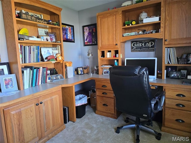 310 E 1st St, Ramsey, IL 62080 - home office featuring light colored carpet