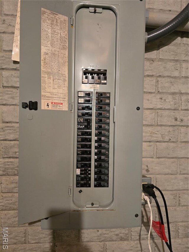 310 E 1st St, Ramsey, IL 62080 - utility room with electric panel