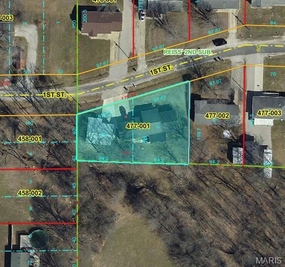 310 E 1st St, Ramsey, IL 62080 - map of property location