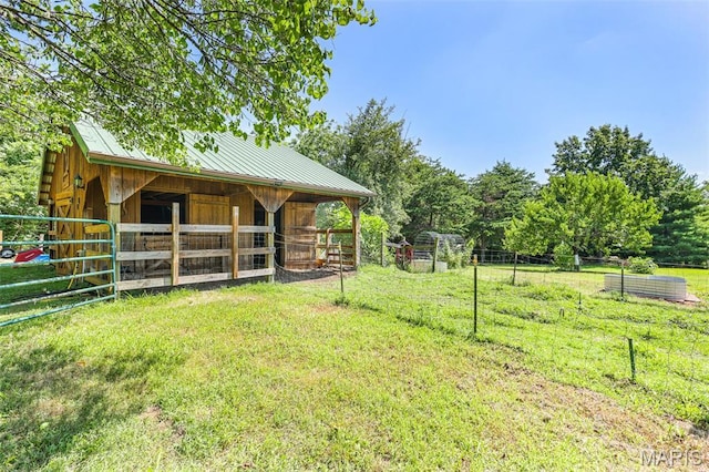 4846 S Point Rd, Washington, MO 63090 - view of yard with an exterior structure and an outbuilding