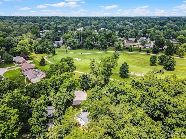 246 Leichester Cir, Ballwin, MO 63011 - aerial perspective of suburban area with a golf course