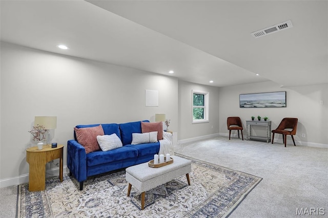 246 Leichester Cir, Ballwin, MO 63011 - living area with carpet and recessed lighting