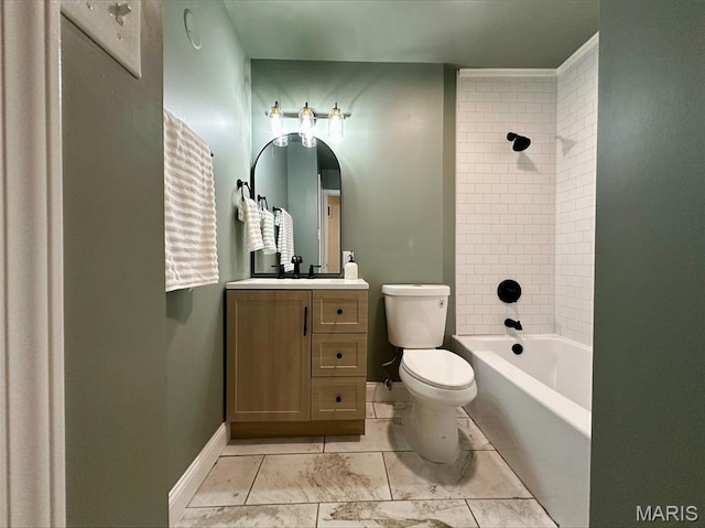 246 Leichester Cir, Ballwin, MO 63011 - bathroom featuring vanity and shower / tub combination