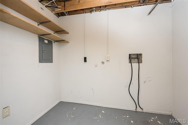 2266 Highland Hill Dr Unit F, Saint Peters, MO 63376 - basement with electric panel and baseboards