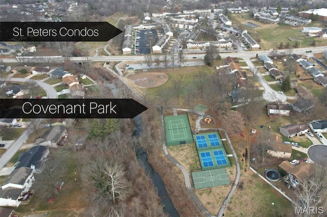 2266 Highland Hill Dr Unit F, Saint Peters, MO 63376 - aerial view of property's location