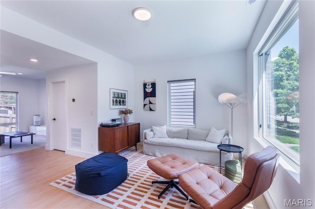 4133 Lafayette Ave, Saint Louis, MO 63110 - living room with light wood-type flooring and recessed lighting
