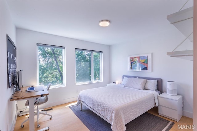 4133 Lafayette Ave, Saint Louis, MO 63110 - bedroom with light wood-style floors and baseboards