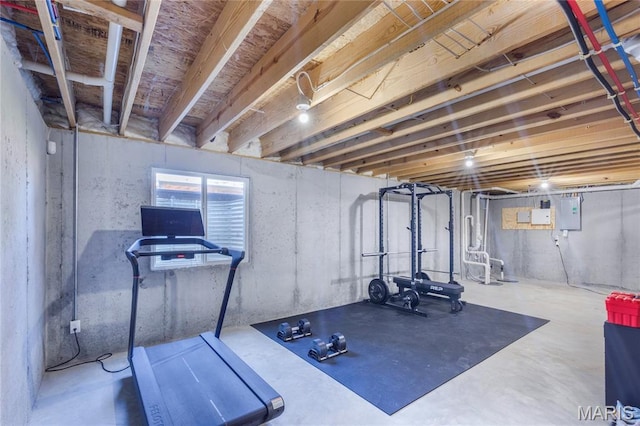 4133 Lafayette Ave, Saint Louis, MO 63110 - exercise area featuring electric panel
