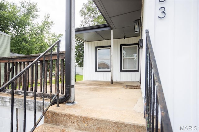 7353 Virginia Ave, Saint Louis, MO 63111 - view of patio featuring stairway