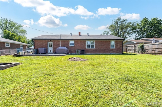 back of property with brick siding