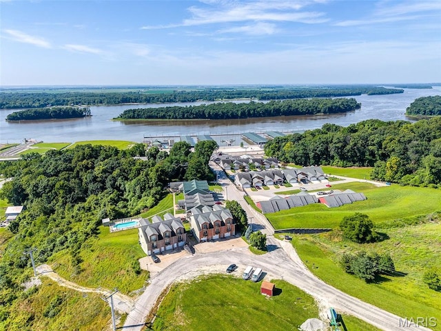 319 Timber Ridge Dr, Grafton, IL 62037 - drone / aerial view of a large body of water