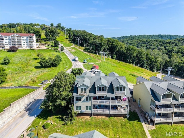 319 Timber Ridge Dr, Grafton, IL 62037 - drone / aerial view of a heavily wooded area